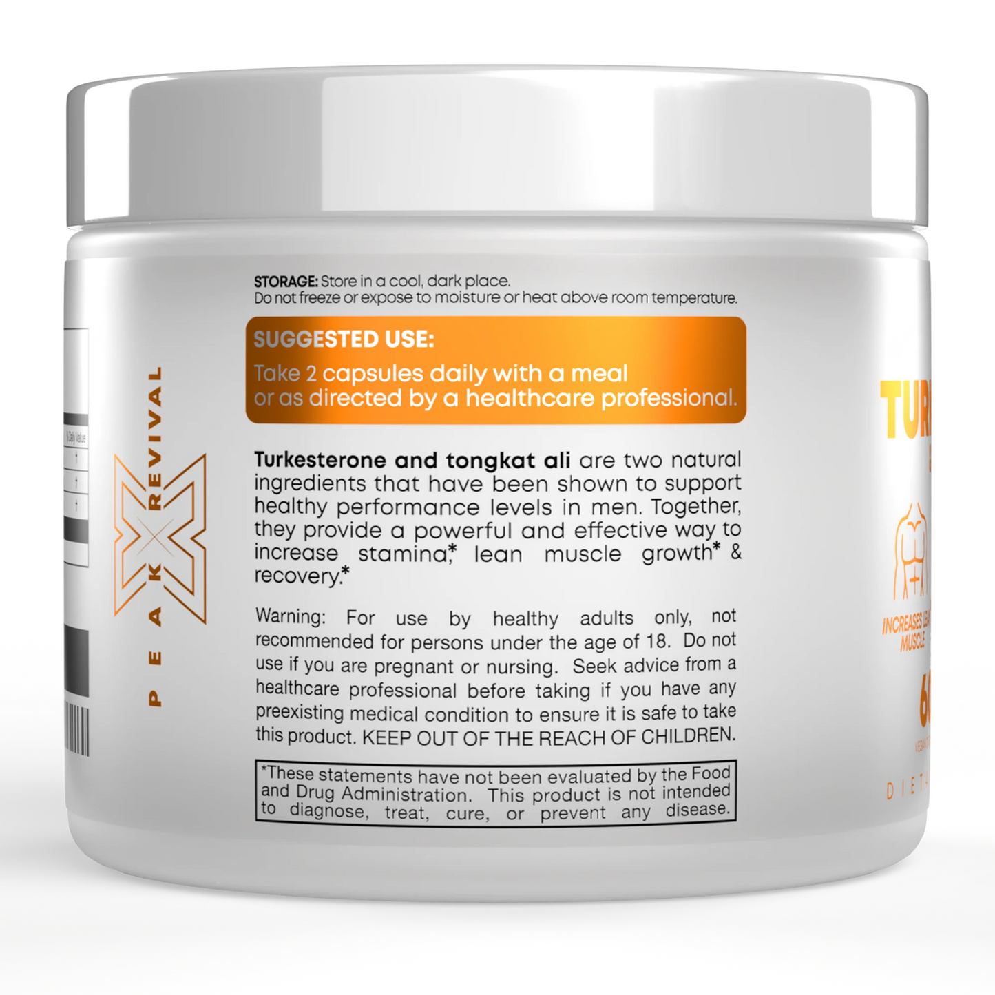 Turkesterone & Tongkat Ali Supplement 1000mg Per Serving