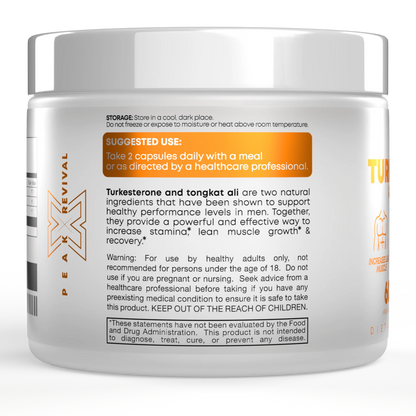 Turkesterone & Tongkat Ali Supplement 1000mg Per Serving